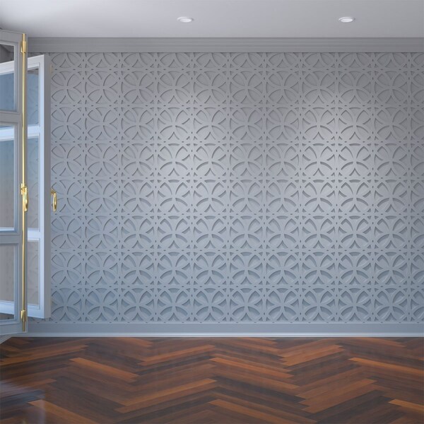 Ekena Millwork Small Daventry Decorative Fretwork Wall Panels in Architectural PVC, 11 3/8"W x 11 3/8"H x 3/8"T WALP12X12DVN - main